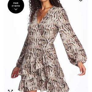 1. State Long Sleeve Animal Print Dress